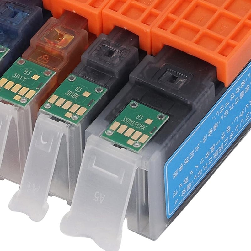 Compatible Ink Cartridges For Canon PIXUS TR703 TR7530 TR8530 TR8630 TS6130 TS6230 TS6330 Printers 5 Colors Set - Image 2